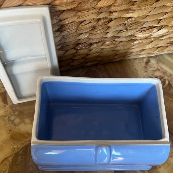 Powder Blue Refrigerator Dish by Hall - Picture 2 of 5